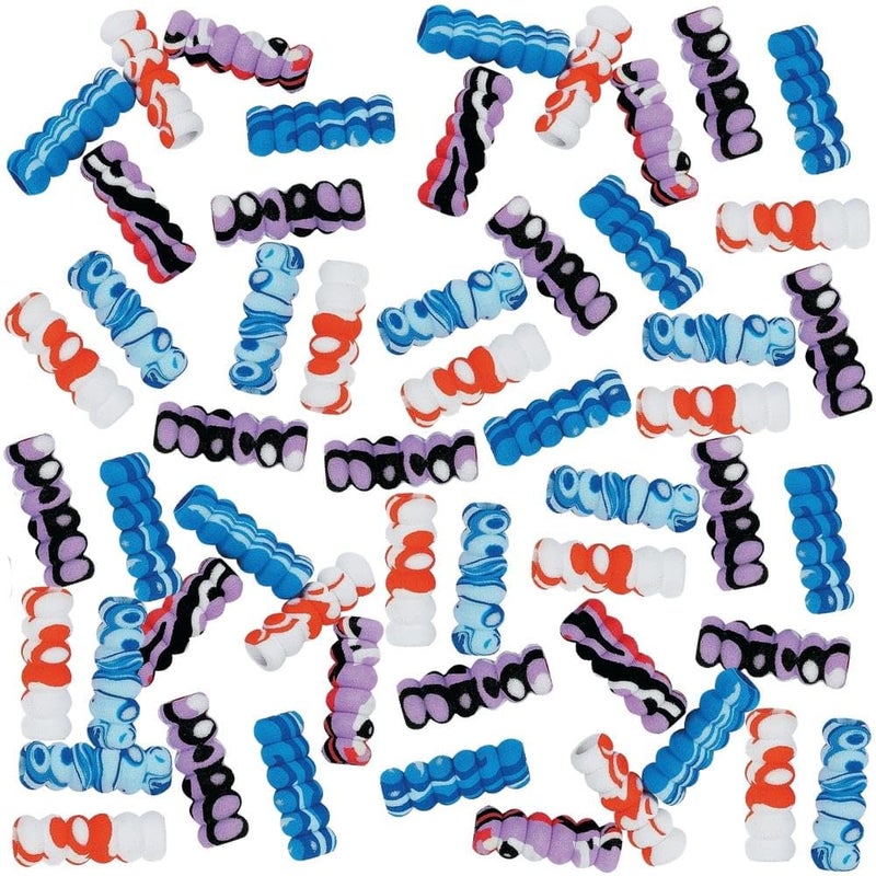 Fun Express Bulk Foam Pencil Grips - 48 Pack - Classroom Teacher Handouts and Writing Supplies for Kids - Image 1